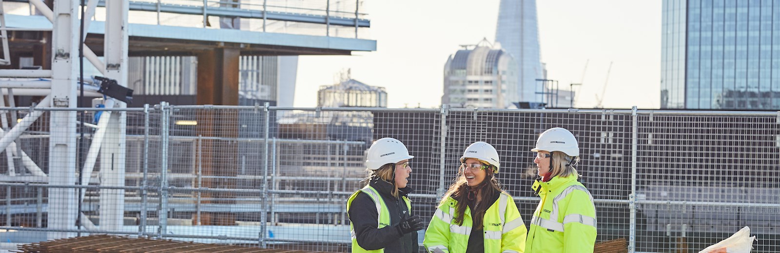Three Females on a Construction Site in London - Mace Group