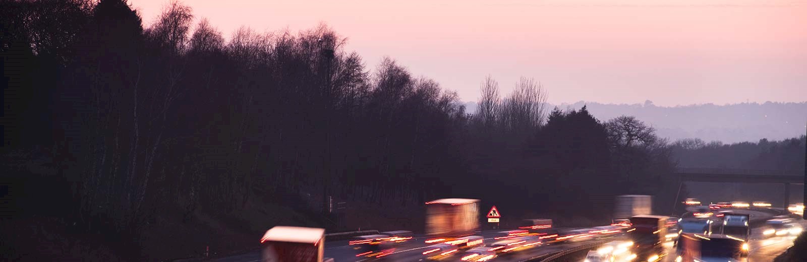 Night View of UK Motorway Highways - Mace Group
