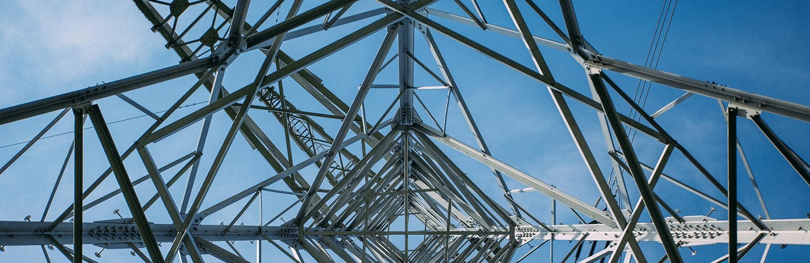Vertical view of a power pylon - Mace Group