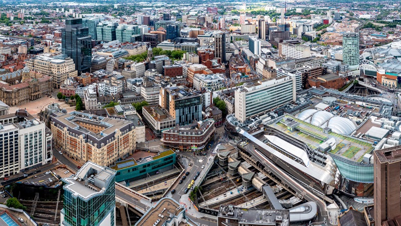 Ariel picture of Birmingham Street station