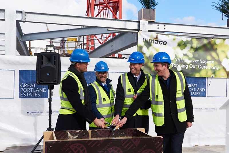 Mace People at Hanover Square Topping Out - Mace Group