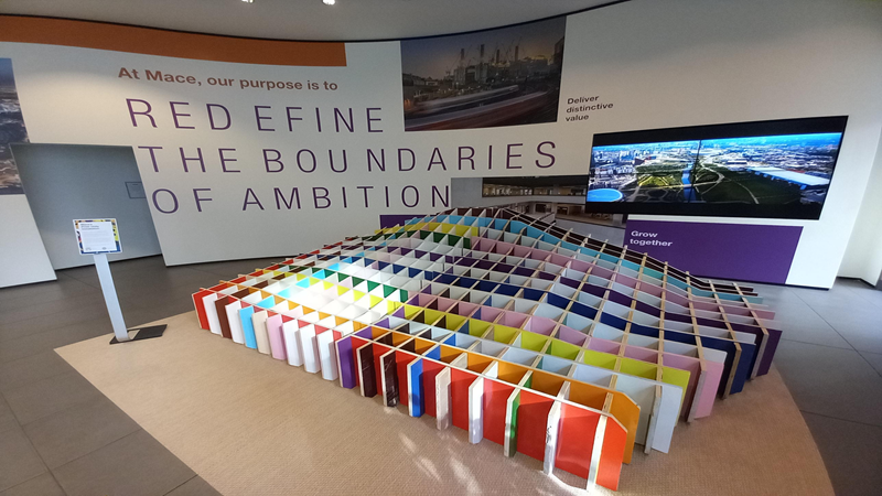 Mace, the global consultancy and construction company, has unveiled a collaborative installation at its global headquarters, in the City of London, to mark Pride Month.