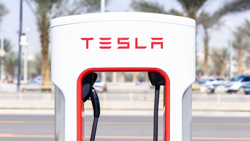 Doha Festival City Tesla Charging Station new