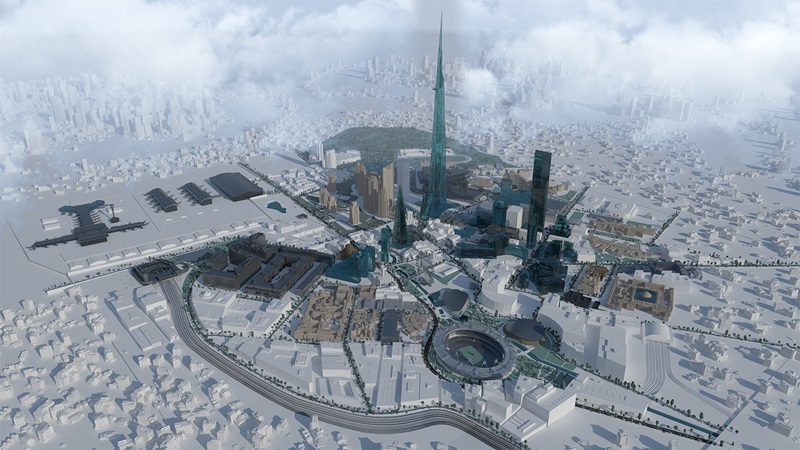 CGI Aerial View of Mace World - Mace Group
