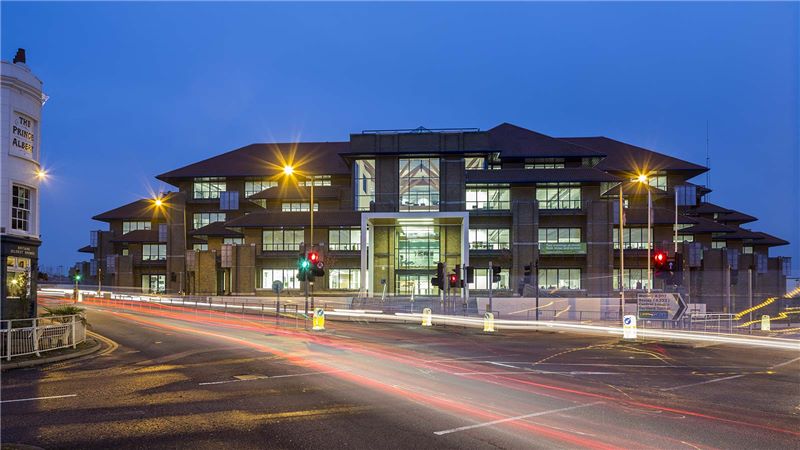 Bexley Civic Centre Building Exterior Night View - Mace Group