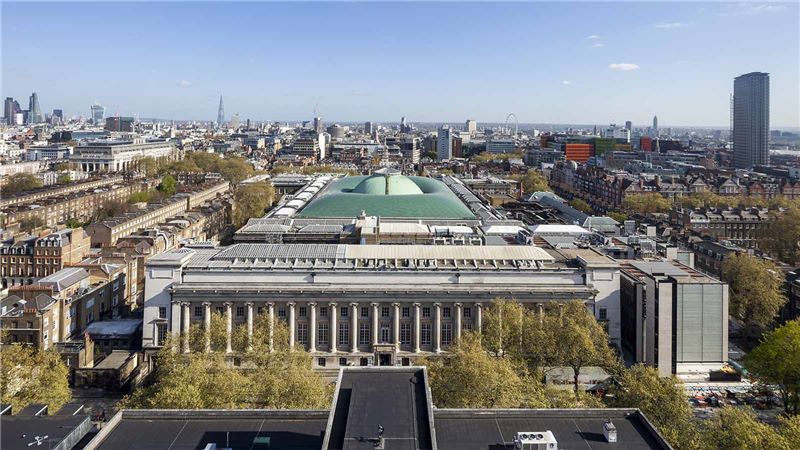 British Museum Building Exterior Aerial View - Mace Group