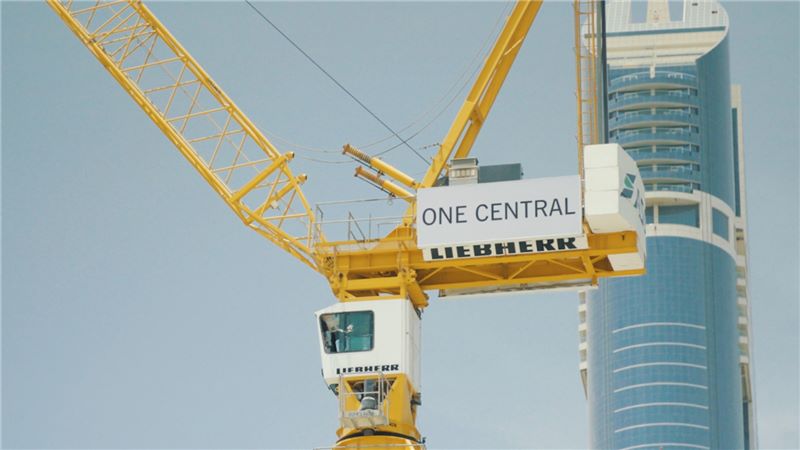 Dubai World Trade Centre One Central Crane - Mace Group