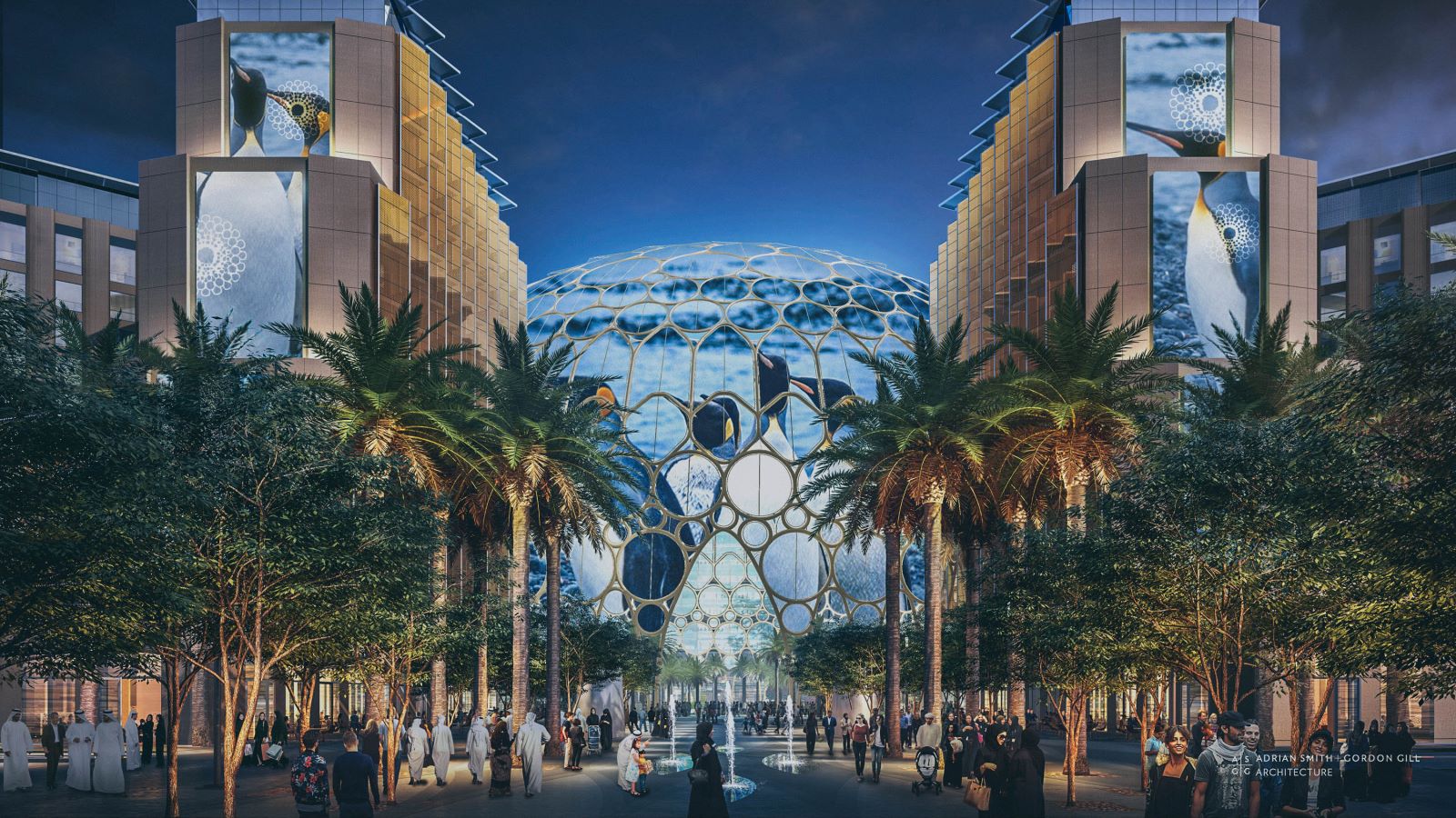 Al Wasl, CGI of the main pavilion at Expo 2020 Dubai - Mace Group
