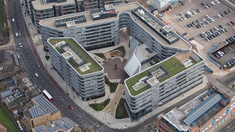 Aerial View of Greenwich Square Building - Mace Group