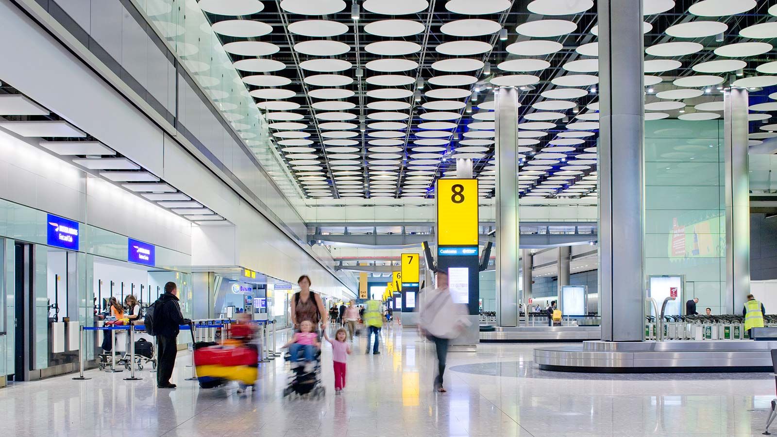 Passengers Inside Heathrow T5 - Mace Group
