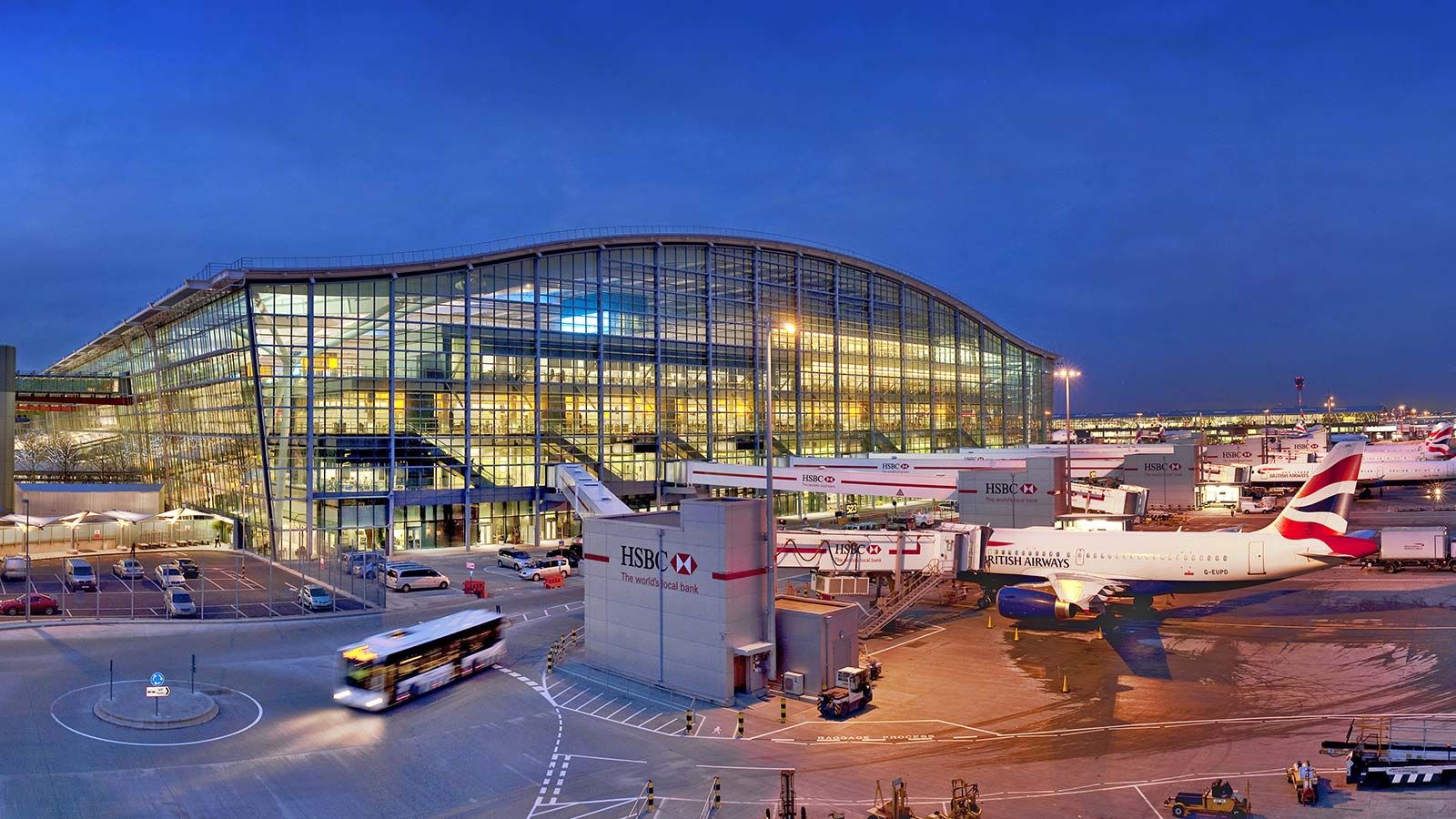 Parked Planes, London's Heathrow Terminal 5 - Mace Group