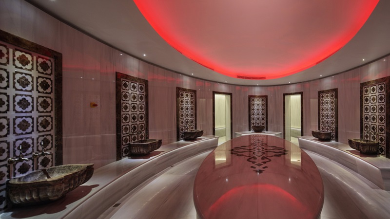 Inside Hilton Hotel's Modern Bathroom - Mace Group