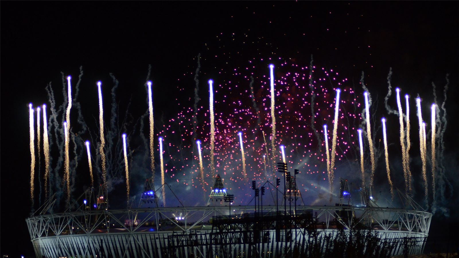 View of the Fireworks at the London 2012 Olympics - Mace Group