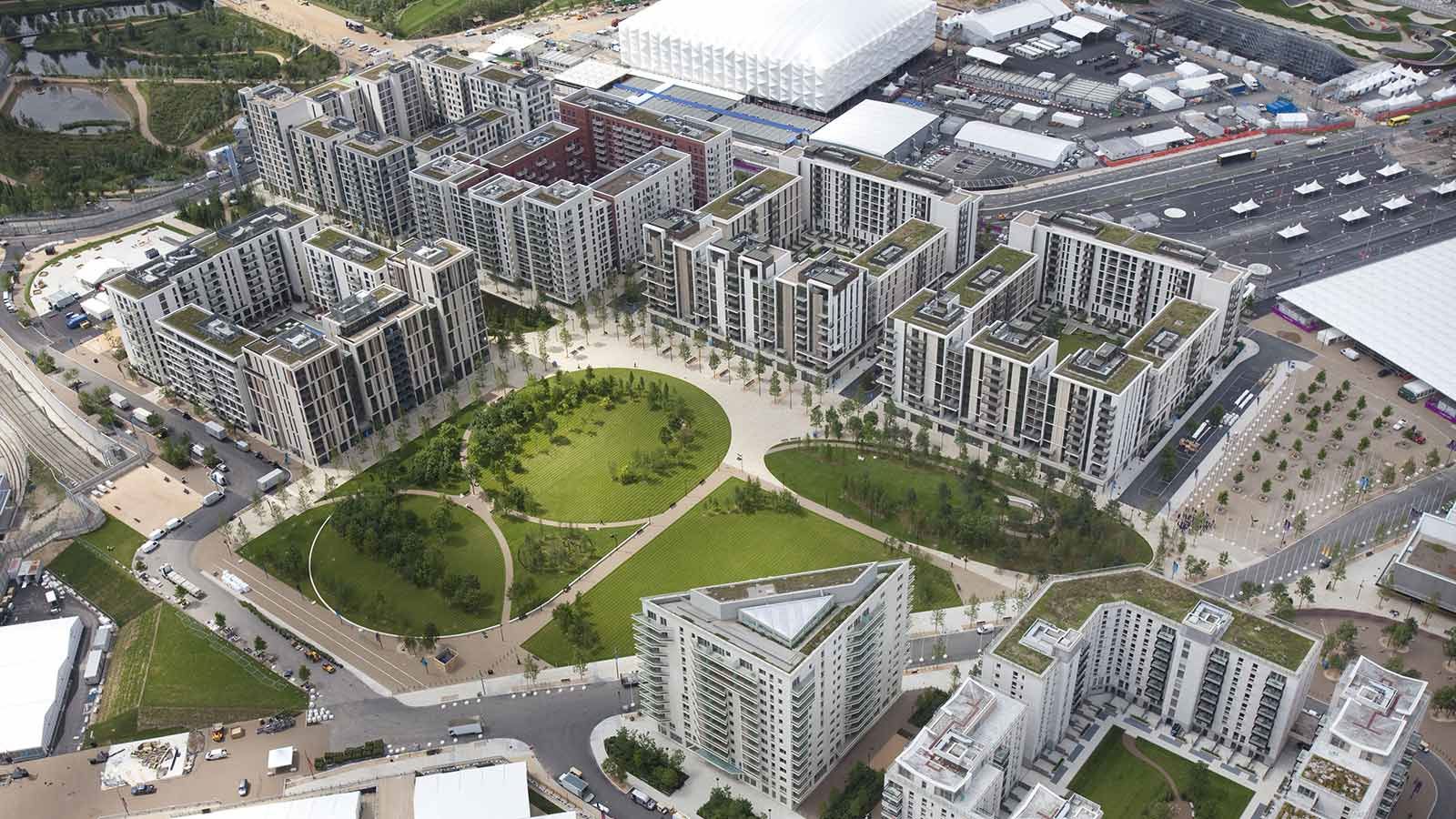 Aerial View of London Legacy Development Corporation - Mace Group