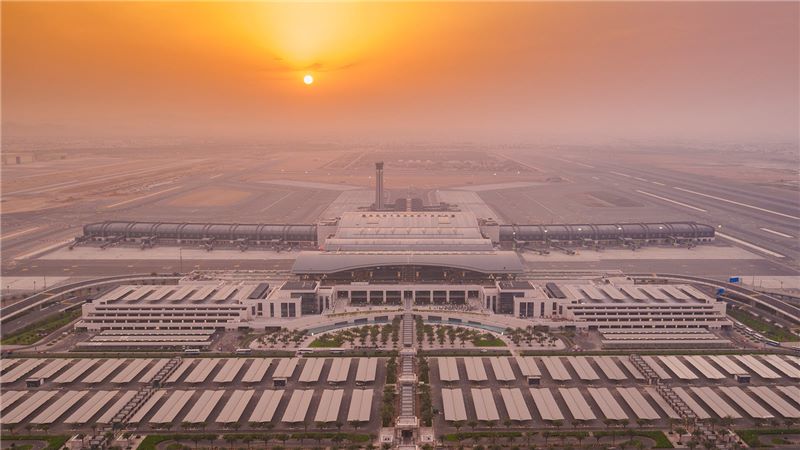 Sunset at Oman Airport - Mace Group