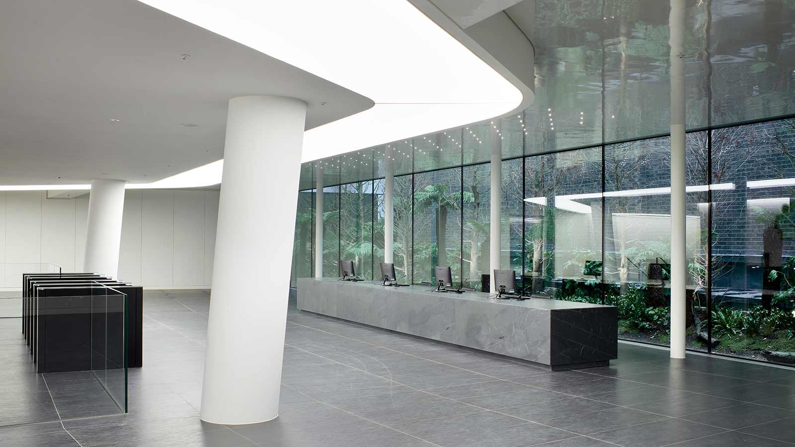 Reception area of One Angel Court - Mace Group
