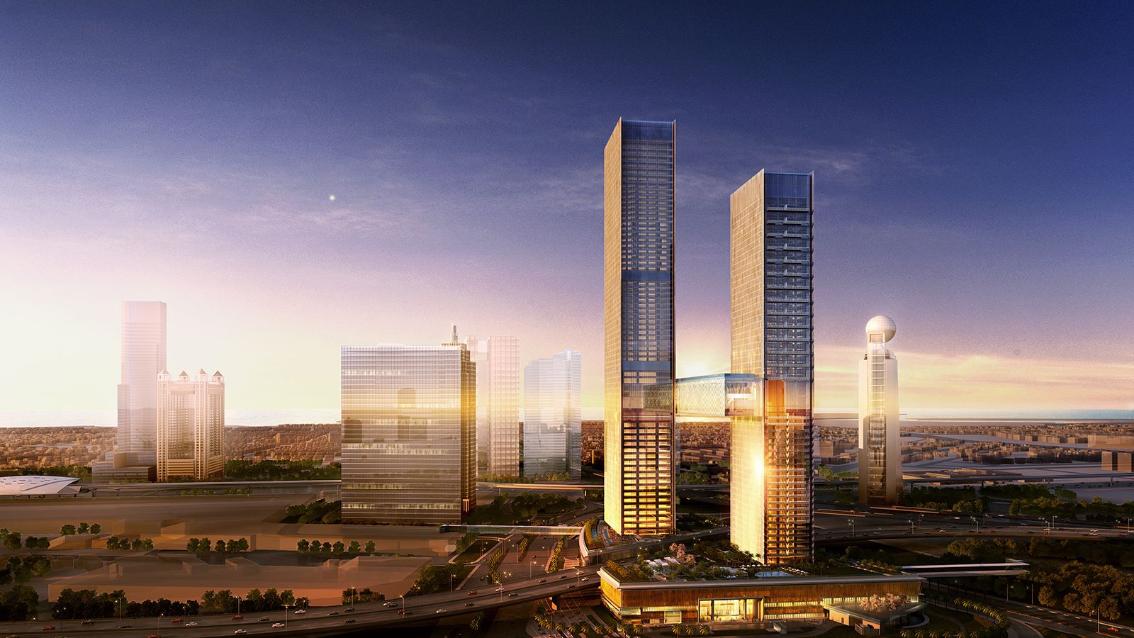Dubai Za’abeel Building, Linked Towers - Mace Group