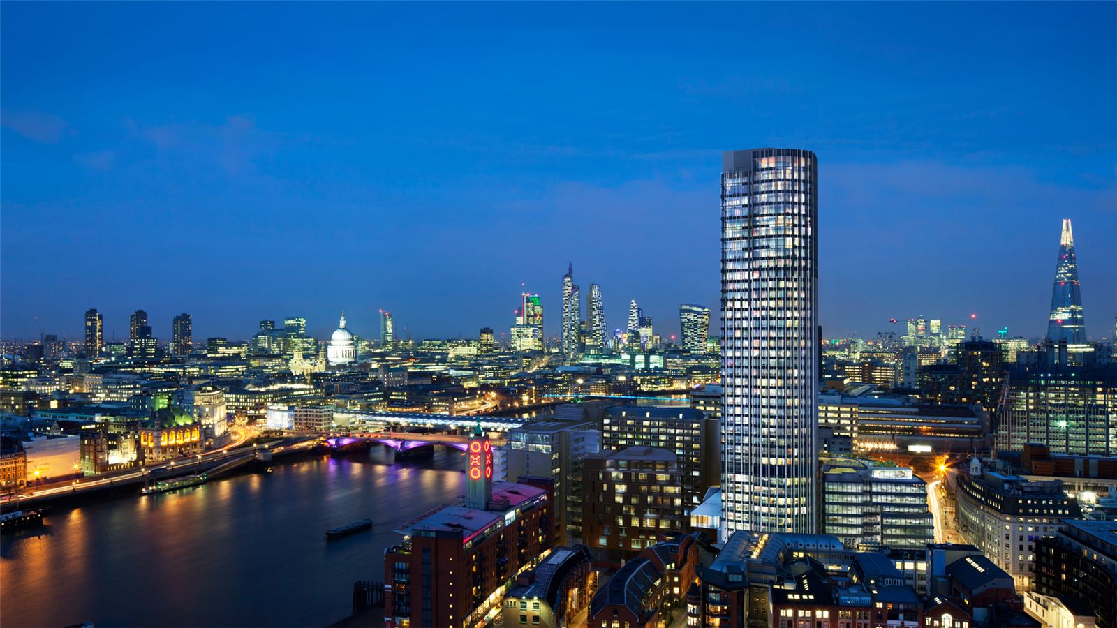 London Southbank Tower, Night View - Mace Group