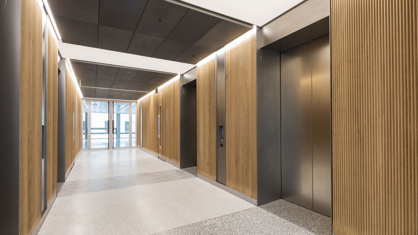 Elevators Inside W5 – New Burlington Place Building - Mace Group