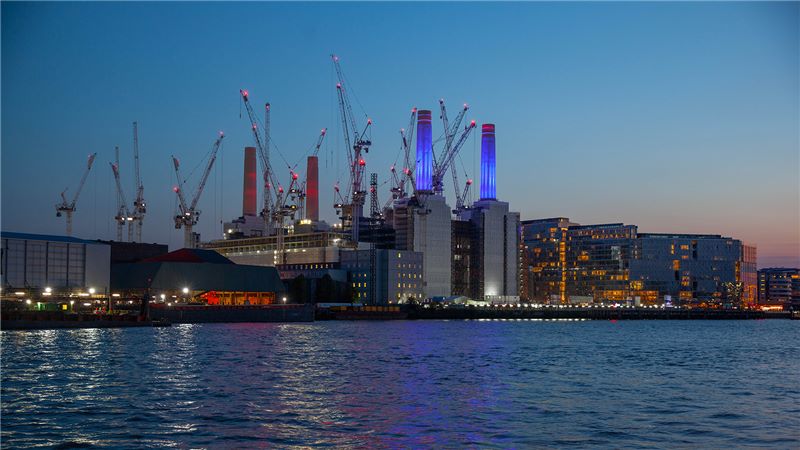 Cranes at London Battersea Power Station - Mace Group